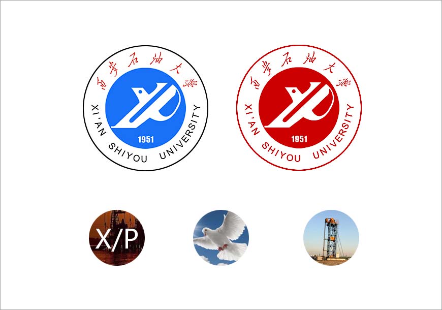 西安石油大學校徽的寓意終于完整了-1